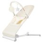 VEVOR Hamaca Plegable Portátil para Bebés de 0 a 9 Meses, con 2 Ángulos Reclinables y Barra de Juguetes Giratoria, con Bolsa de Transporte para Interiores y Exteriores, Beige, 685 x 410 x 600 mm