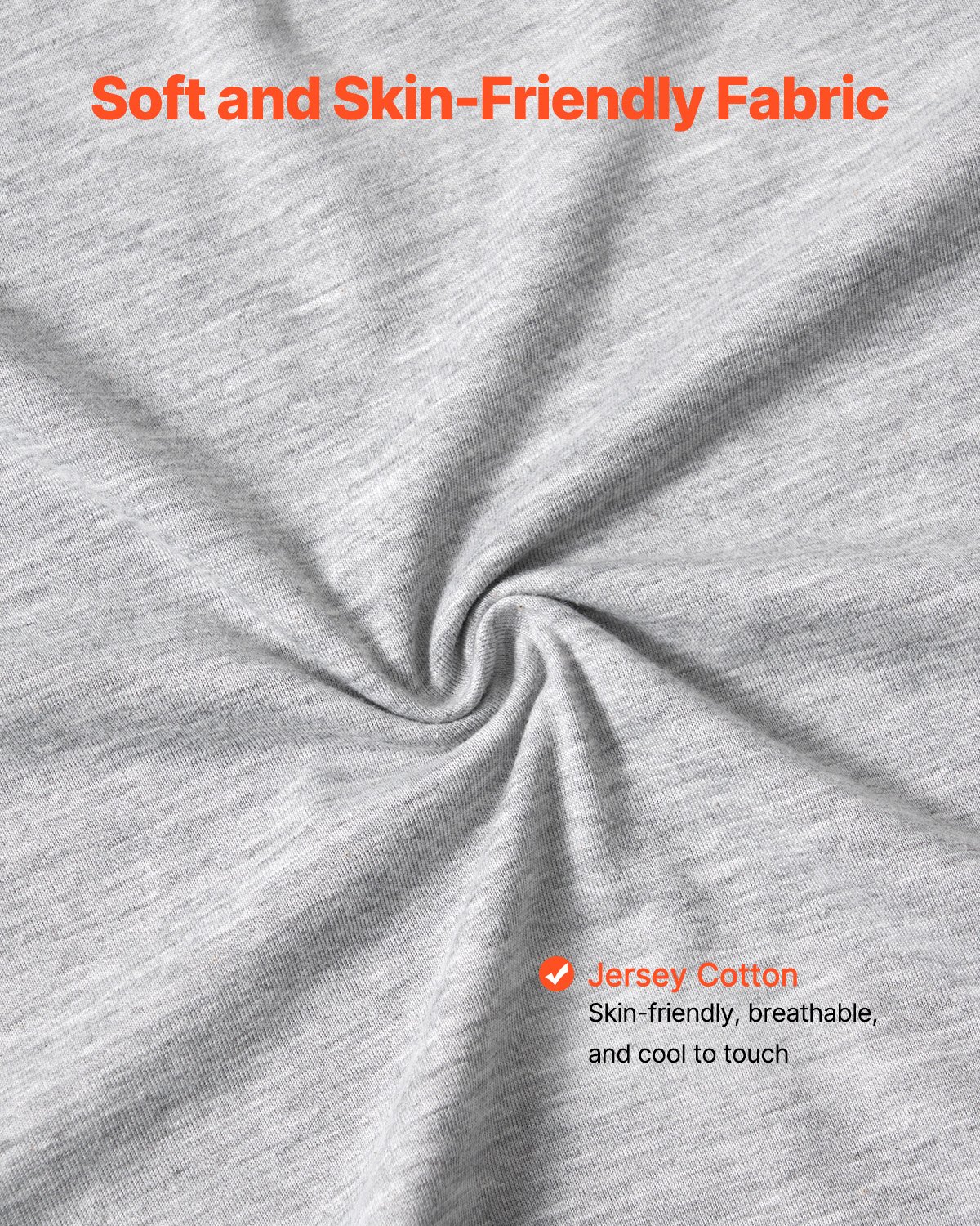 VEVOR Almohadas de Maternidad en Forma de L para las Embarazadas, Suave y Transpirable, con Funda de Jersey Lavable para Apoyar la Cabeza, el Cuello, el Abdomen, Gris Claro, 1180 x 610 x 200 mm