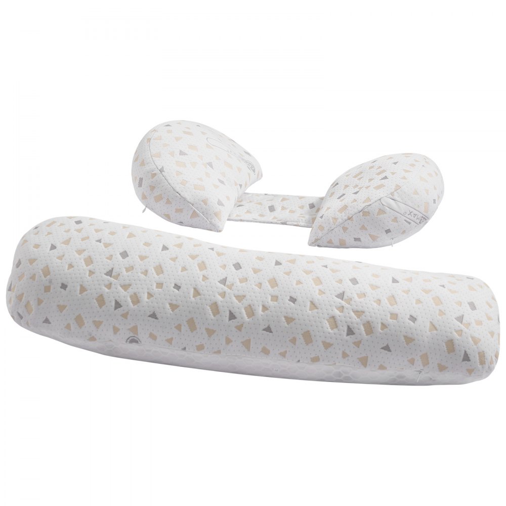 VEVOR Almohadas de Maternidad en Forma de H Ajustable para Embarazadas, Almohada Corporal Suave con Funda Extraíble y Lavable para Soporte de Espalda, Abdomen y Cadera, Liviana y Portátil, Blanco