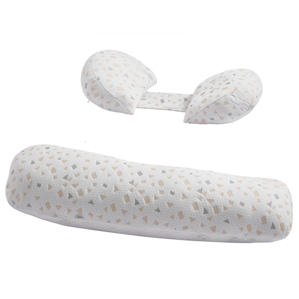 VEVOR Almohadas de Maternidad en Forma de H Ajustable para Embarazadas, Almohada Corporal Suave con Funda Extraíble y Lavable para Soporte de Espalda, Abdomen y Cadera, Liviana y Portátil, Blanco