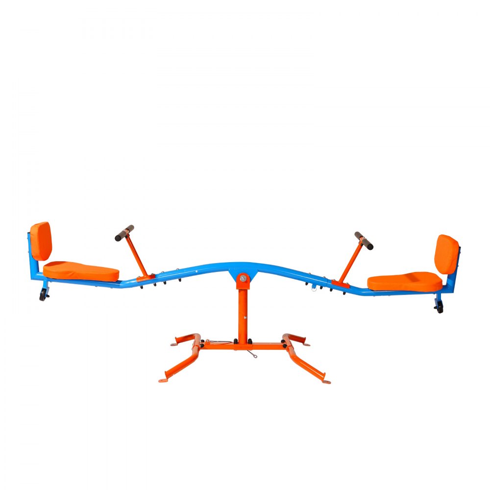 VEVOR Kids Seesaw, 136 kg Load Capacity, Sit and Spin Teeter Totter with Easy-Grip Handles, Kids Outdoor Playground Equipment, Outside Toys, Swiveling 360 Degrees Rotating for Children Aged 3+