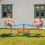 VEVOR Kids Seesaw, 136 kg Load Capacity, Sit and Spin Teeter Totter with Easy-Grip Handles, Kids Outdoor Playground Equipment, Outside Toys, Swiveling 360 Degrees Rotating for Children Aged 3+