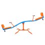 VEVOR Kids Seesaw, 136 kg Load Capacity, Sit and Spin Teeter Totter with Easy-Grip Handles, Kids Outdoor Playground Equipment, Outside Toys, Swiveling 360 Degrees Rotating for Children Aged 3+