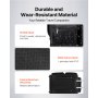 VEVOR Bolsa de Baile de 584,2 mm con Perchero, Ruedas, Puerto USB, Negro Mate