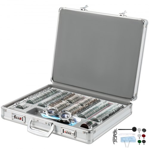 Juego De Lentes De Prueba De Metal 158pcs ópticas Protección Ocular Salud Visual
