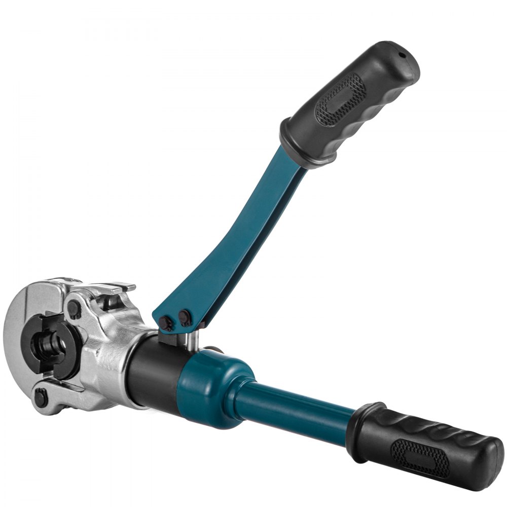 WE Alicates Prensadores de Tuberías Dimensiones de la Tubería Alicates de Presión para Tubos Compuestos 16-32 mm, Maquina Multicapa, Cabeza 360° Giratorio, con 5 Piezas de Cobre 16, 20, 25, 32 mm