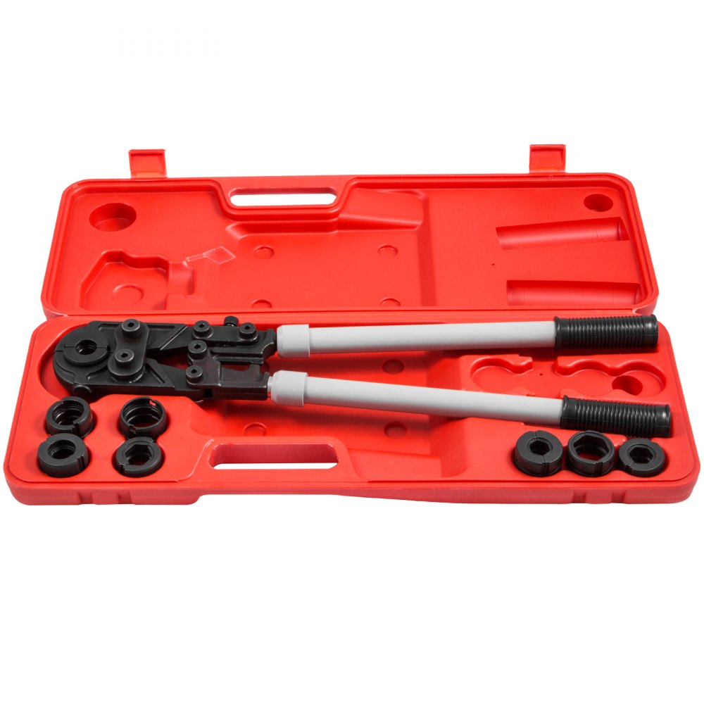 VEVOR Tenaza para Tuberías Alicates para Engastar Tubos TH16-32mm V15-25mm, Tenazas de Tubo Mordazas Aplicables TH16, TH20, TH26, TH32, V15, V18, V22, V28, 57-81cm / 22.4-31.9incha, Prensas de Tubos