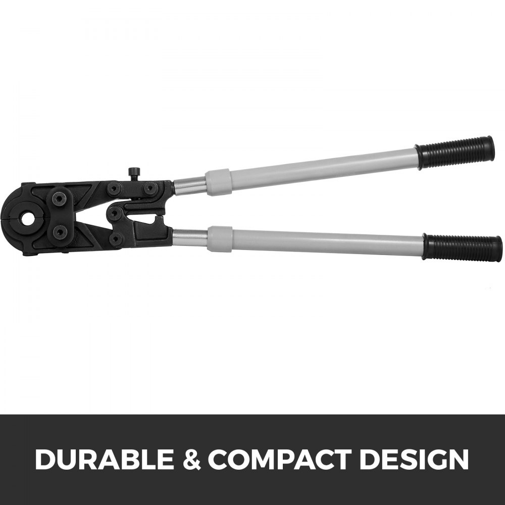 VEVOR Tenaza para Tuberías Alicates para Engastar Tubos TH16-32mm V15-25mm, Tenazas de Tubo Mordazas Aplicables TH16, TH20, TH26, TH32, V15, V18, V22, V28, 57-81cm / 22.4-31.9incha, Prensas de Tubos