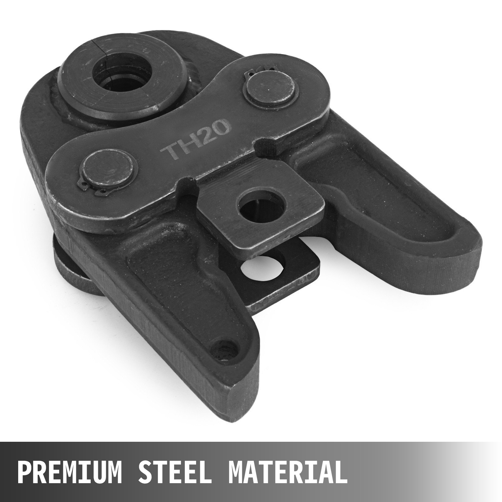 VEVOR Mordaza de Prensado TH20 Mordaza para Prensar Apertura Máxima 43,5 mm Mordaza de Abrazadera de Tubo de Presión Hidráulica Longitud 150 mm Ancho 101 mm, para Tubos de Aluminio y Plástico