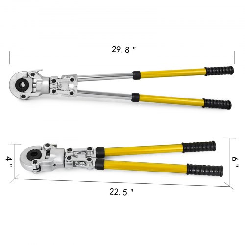 VEVOR Alicates para Prensar Tuberías 16-32 mm, Multicapa U16, U20, U25, U32, TH16, TH20, TH26, TH32 mm, Cabezal 360° Giratoria, 6T para Conexión de Tuberías de Cobre, de Plástico o de Aluminio