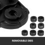 VEVOR Alicate de Presion Alicates para Prensar Herramienta para Prensar Tubos de Contorno U / V para Pex / Cobre / Tubo Compuesto U16-32 V15-28
