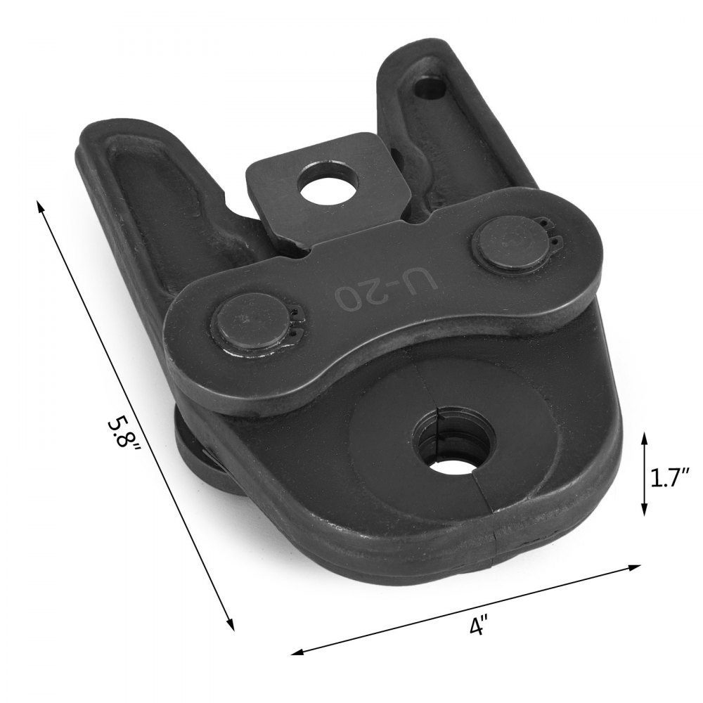 VEVOR Alicate de Presion Alicates de Prensado Mordazas para Prensar Accesorios de Prensado U20 Alicate Profesional para Tuberia