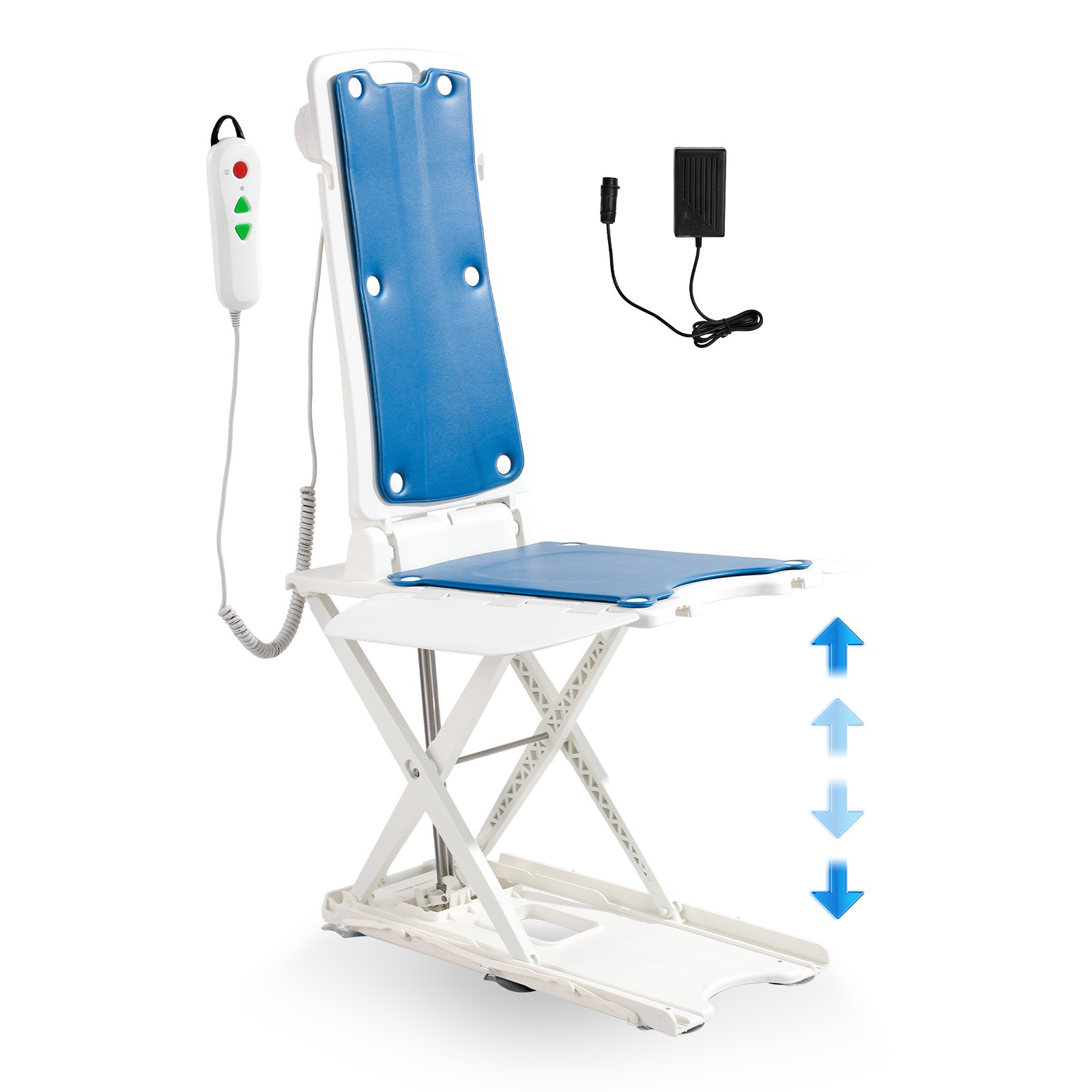 VEVOR Elevador de Silla Eléctrico para Levantar a Personas Mayores del Piso, Altura Ajustable de 77-507 mm, Soporte de Hasta 140,6 kg, 45° para Una Inclinación Cómoda, para Personas Mayores, Pacientes