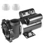 VEVOR Bomba de Hidromasaje de 2 Velocidades, bomba para jacuzzi de 48 marcos, 1100 W/35 M³/h/13 M de alta velocidad o 250 W/14 M³/h/2,8 M de baja velocidad, conectores de 2 pulgadas/5,6 cm, interfaz giratoria de 90°, protección contra fugas y sobrecalentamiento, apagado automático para spas domésticos, spas al aire libre y spas subterráneos