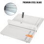 VEVOR Máquina Plegadora de Papel con Puntaje Manual de 50,8 x 59,7 x 14 cm, Plegadora de Papel Manual de 480 mm, Creasing Machine Tool con Reglas de Posicionamiento para Archivos, Mapas, Papeles A4