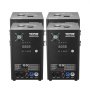VEVOR Máquina de control 4 Piezas 700 W Controlador DMX de aleación de aluminio altura ajustable 2-5 m 7 minutos por recarga para bodas, espectáculos de DJ, fiestas, eventos