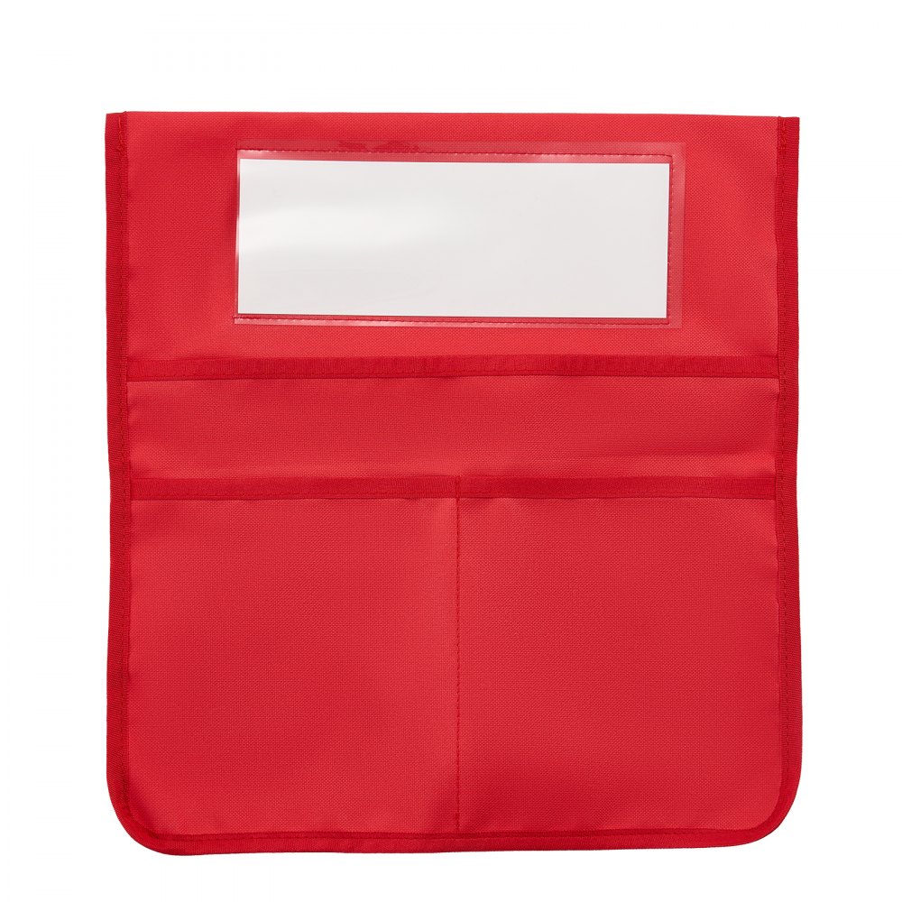 VEVOR 24 Piezas Bolsillos para Sillas para Aula 356 x 380 mm con Etiqueta para Nombre, Organizador para el Respaldo de la Silla para Niños en Aula, Guardería, Escuela y Hogar, 6 Colores Brillantes