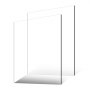 VEVOR Plexiglas Acrylic Sheet, Set of 2 Plastic Sheets, 610x914 mm, 6 mm thick, transparent plastic glass for craft projects, replacement glass for picture frames, DIY display, easy to cut