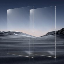 VEVOR Láminas de Acrílico de Plexiglás 2 Piezas 610 x 1219 mm Grosor de 3 mm