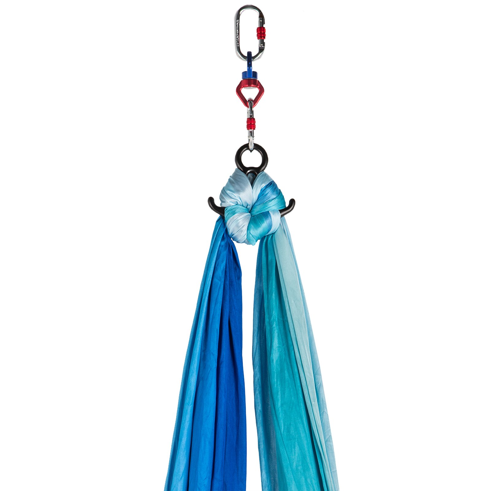 Columpio de Yoga 10x2,8M Hamaca de Yoga/Yoga Aéreo para Pilates Azul y Blanco