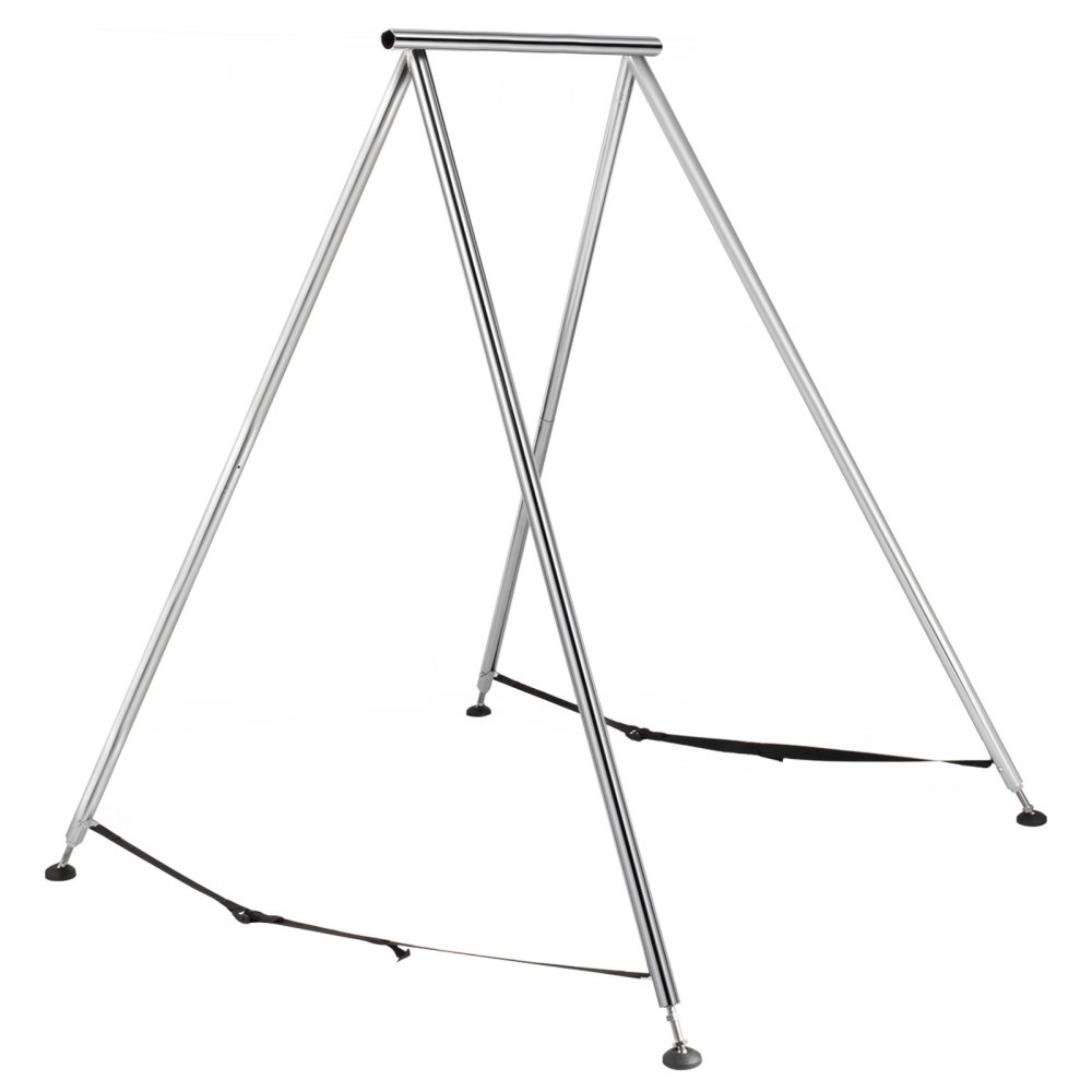 VEVOR Columpio de Yoga con Tela Elástica de Yoga Rosa de 12 m, Hamaca de Yoga de Tubo de Acero, Yoga Aéreo de Carga Máxima 250 kg, Soporte adecuado para Pilates con Cinturones Elásticos de Yoga