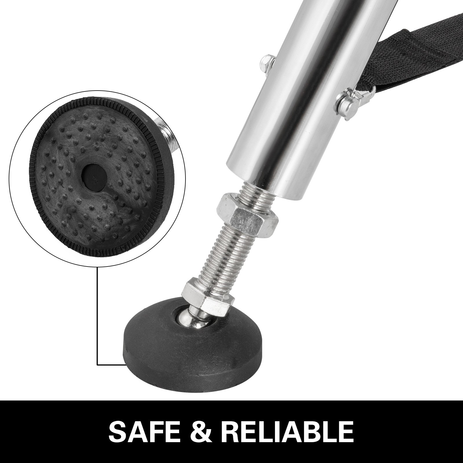 VEVOR Columpio de Yoga con Tela Elástica de Yoga de Color Blanco de 6 m Hamaca de Yoga de Tubo de Acero Yoga Aéreo de Carga Máxima 250 kg Soporte adecuado para Pilates con Cinturones Elásticos de Yoga