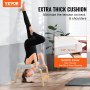 Banco de yoga VEVOR con capacidad para 300 libras, silla de inversión para yoga para gimnasio familiar, entrenador de postura de cabeza con marco de madera y almohadilla de PU, taburete de yoga de pie para entrenamiento de fuerza y equilibrio, alivia la fatiga, color blanco