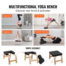 VEVOR Silla de Yoga Inversión Ejercicio Entrenamiento Físico 610 x 380 x 330 mm