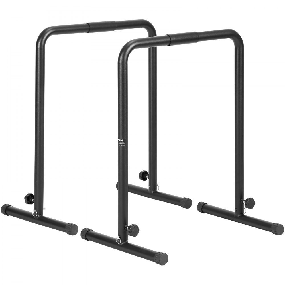 VEVOR Barra de Inmersión Carga de 200kg Barras Paralelas de Alta Resistencia Altura Ajustable 1022mm Estación de Inmersión con Tubo de Acero para Entrenamiento de Fuerza, Fitness, Culturismo, Gimnasio