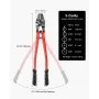 VEVOR Herramienta de Prensado Manual de 24", Arrugador de Alambre de Acero Aleado Capacidad de Prensado: 3/16" (5,0 mm), Herramienta de Engarzado Uso en Construcción de Cables e Industria Mecánica