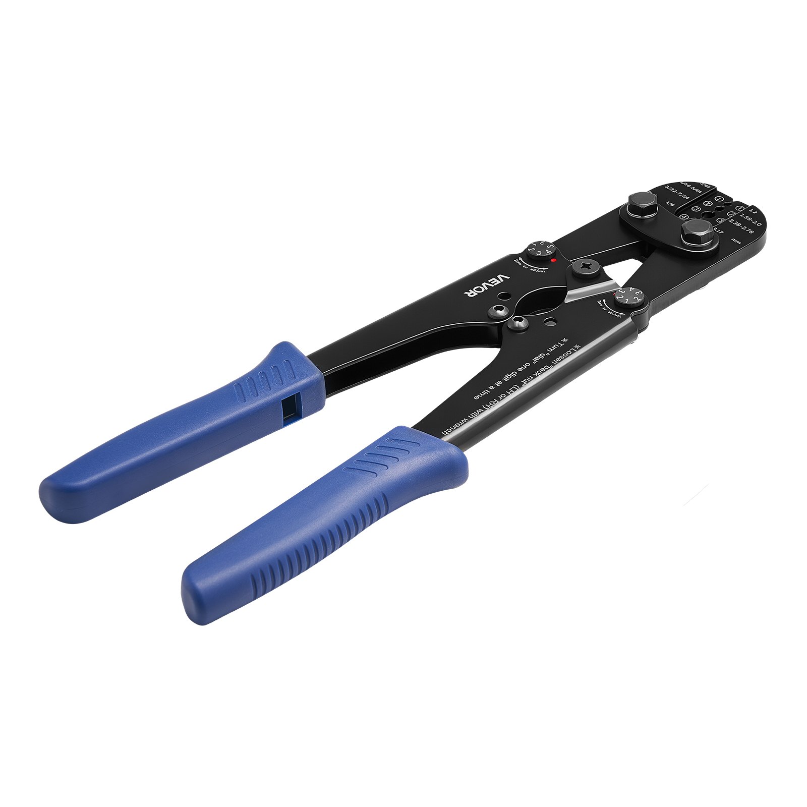 VEVOR Herramienta de Crimpado, Crimpadora Manual para Cables de Acero 1,2-3,17 mm, Marcas de Sistema Métrico e Imperial, Presión Ajustable, Compatible con Manguitos de Doble Bucle y de Cobre Cocido