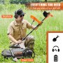 VEVOR Detector de Metales Profesional Mango de 99-127 cm Detector Recargable Bobina de Búsqueda 30 cm Pantalla LCD IP68 Impermeable 7 Modos DSP Chip Auriculares Bluetooth para Búsqueda de Monedas Oro