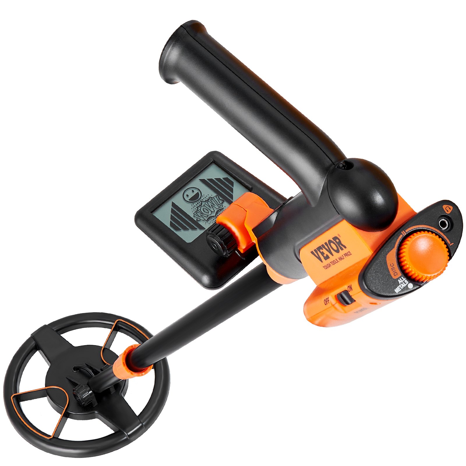 VEVOR Detector de Metales para Niños 15,2 cm Ajustable Detector de Metales Profesional Resistente al Agua Bobina de Búsqueda IP68 Pantalla LCD Chip DSP Avanzado Ligero para Búsqueda de Monedas de Oro