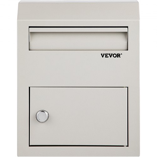 VEVOR Buzón de Sugerencias 38x30,5x11cm Buzón de Acero Galvanizado con Cerradura, Capacidad de Peso 28 kg, Buzón de Pared con 2 Llaves y 4 Tubos de Expansión, Construcción Duradera para Hogar, Oficina