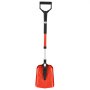 VEVOR Pala de Nieve de Aleación Plegable de Aluminio, Pala Quitanieves Ancho de 22 cm Largo de 91 a 102 cm, con Empuñadura en D de PP, Portátil y Ligera, para Quitar Nieve de Entrada de Vehículos