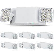 VEVOR LED Iluminación de Emergencia Luminarias para Salidas de Emergencia 6 PCS