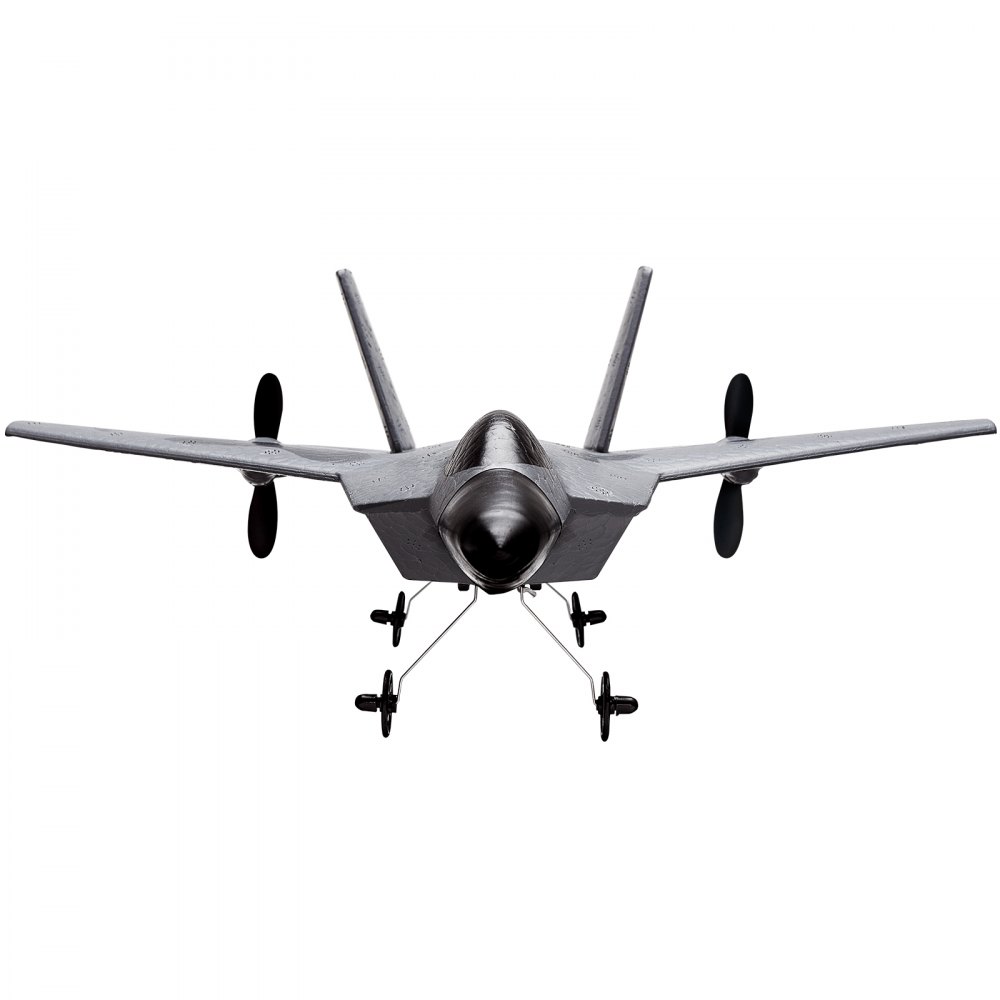 Avión RC VEVOR, avión de control remoto de 2 canales de 2,4 GHZ con estabilizador giroscópico de 6 ejes, avión de combate listo para volar, juguete con 2 baterías, planeador RC fácil de volar para adultos, niños, principiantes y niños