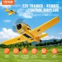 Avión RC VEVOR, avión de control remoto de 4 canales de 2,4 GHz con estabilizador giroscópico de 6 ejes, avión de entrenamiento listo para volar, juguete con 2 baterías, planeador RC fácil de volar para adultos, niños y principiantes