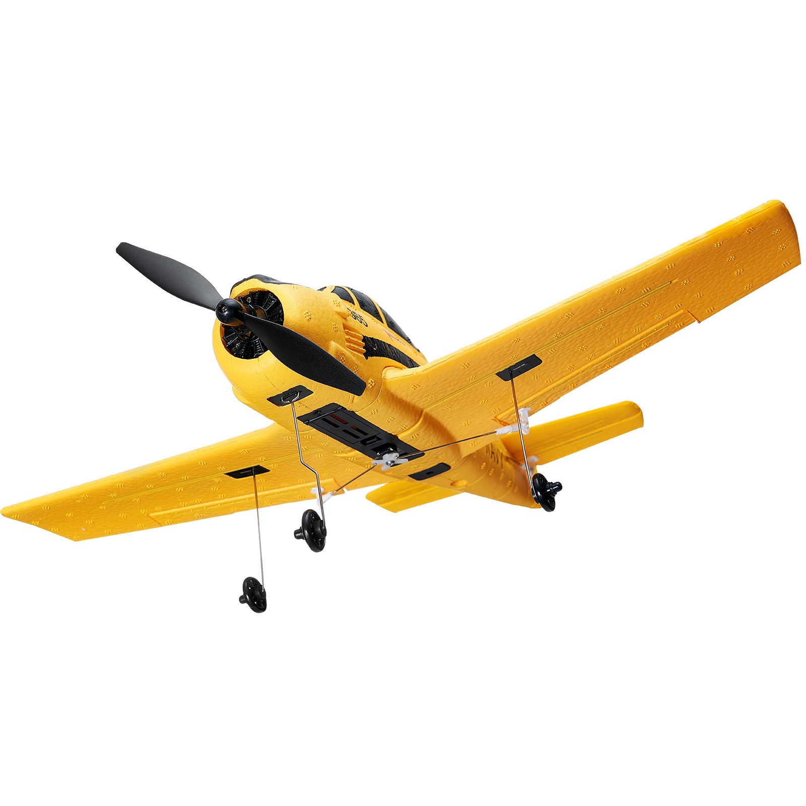 Avión RC VEVOR, avión de control remoto de 4 canales de 2,4 GHz con estabilizador giroscópico de 6 ejes, avión de entrenamiento listo para volar, juguete con 2 baterías, planeador RC fácil de volar para adultos, niños y principiantes