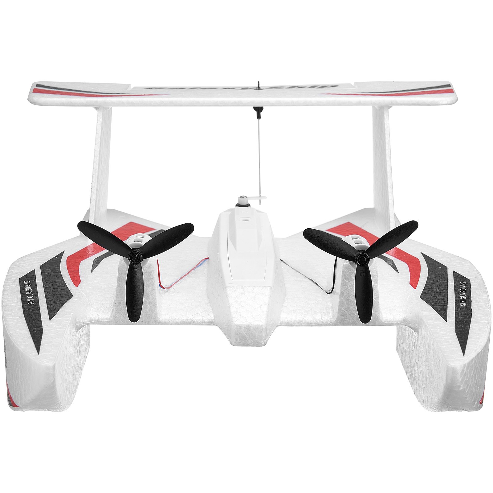 Avión RC VEVOR, avión de control remoto de 3 canales de 2,4 GHZ con estabilizador giroscópico de 6 ejes, avión anfibio listo para volar, juguete con 2 baterías, planeador RC fácil de volar para adultos, niños, principiantes y niños