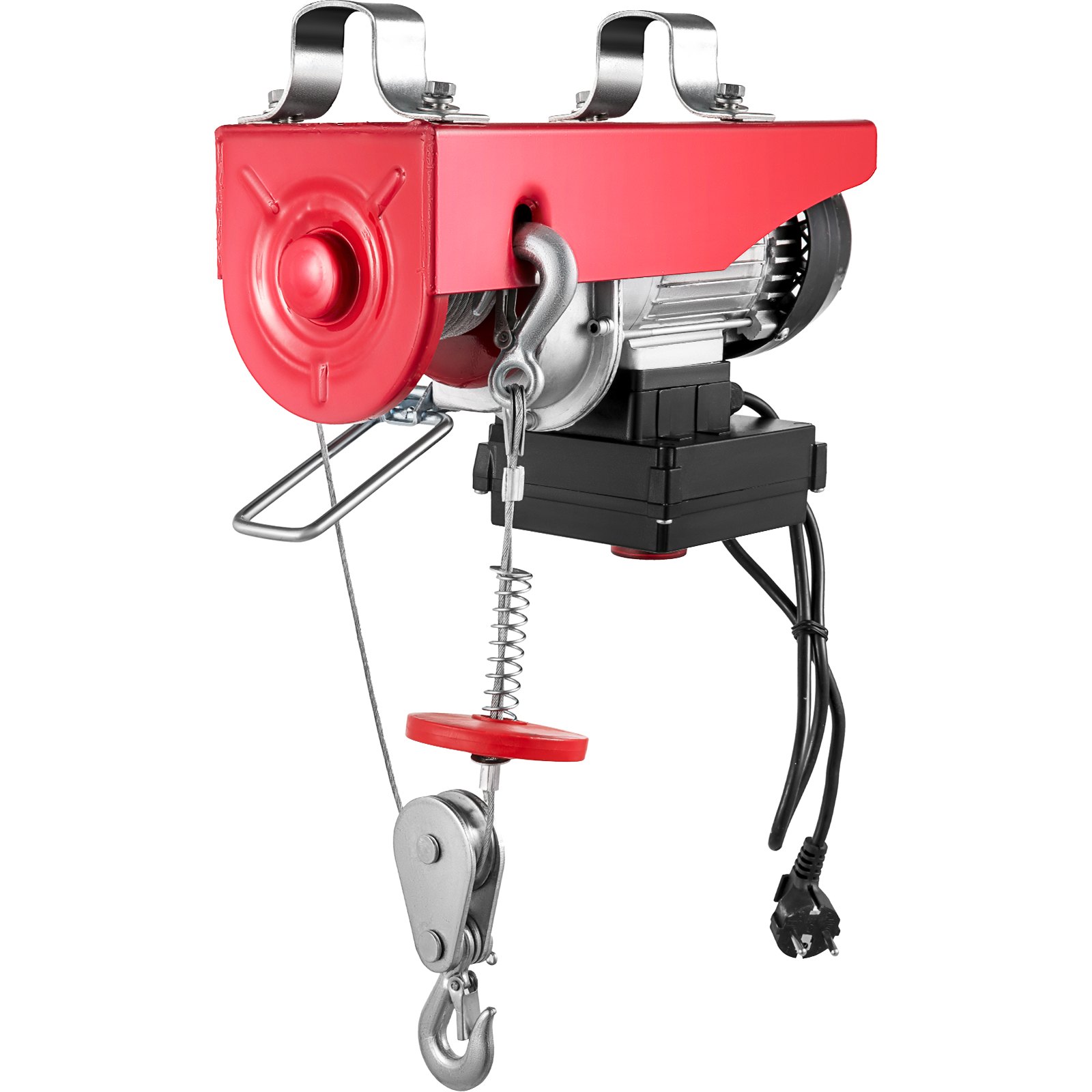 VEVOR Polipasto Eléctrico 220 V / 600 W Capacidad de Carga 124 KG / 248 KG Cabrestante Eléctrico con Remoto Inalámbrico 12 m / min, 6 m / min Herramienta de Elevación para Talleres de Tienda Casera