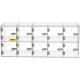 VEVOR Mobile Phone Storage Locker, 10 Compartments Made of Acrylic Material with Door Locks and Keys, Wall Cabinet, Pocket Office, Classroom, Gym, Box, Transparent