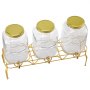 VEVOR Dispensador de Bebidas 8 L para Fiestas, Dispensador de Zumo de Cristal con Soporte de Metal, Grifo de Acero Inoxidable, Infusor, para Té Helado, Limonada y Zumo, 620 x 177 x 440 mm, 3 uds