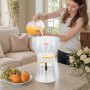 VEVOR Dispensador de Bebidas de 13 L para Fiestas, Plástico, con Grifo Antigoteo, Dispensador de Agua para Té Helado, Limonada, Zumo, para Restaurantes, Hoteles y Fiestas, 330 x 330 x 540 mm