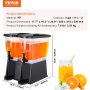 VEVOR Dispensador de Bebidas de 11 Litros para Fiestas, Dispensador de Jugo de Plástico con Tapa de Soporte, Dispensador de Agua de Jugo de Limonada de Té Helado, para Restaurantes, 450 x 415 x 530 mm