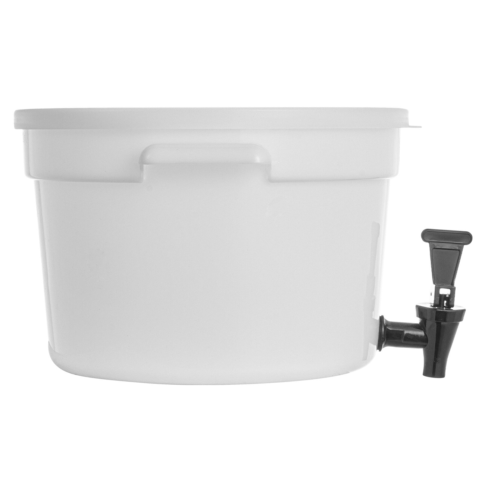 VEVOR Dispensador de Bebidas de 11 Litros para Fiestas, Dispensador de Jugo de Plástico con Espiga y Tapa, Dispensador de Agua de Jugo de Limonada de Té Helado, para Restaurantes, 350 x 350 x 210 mm