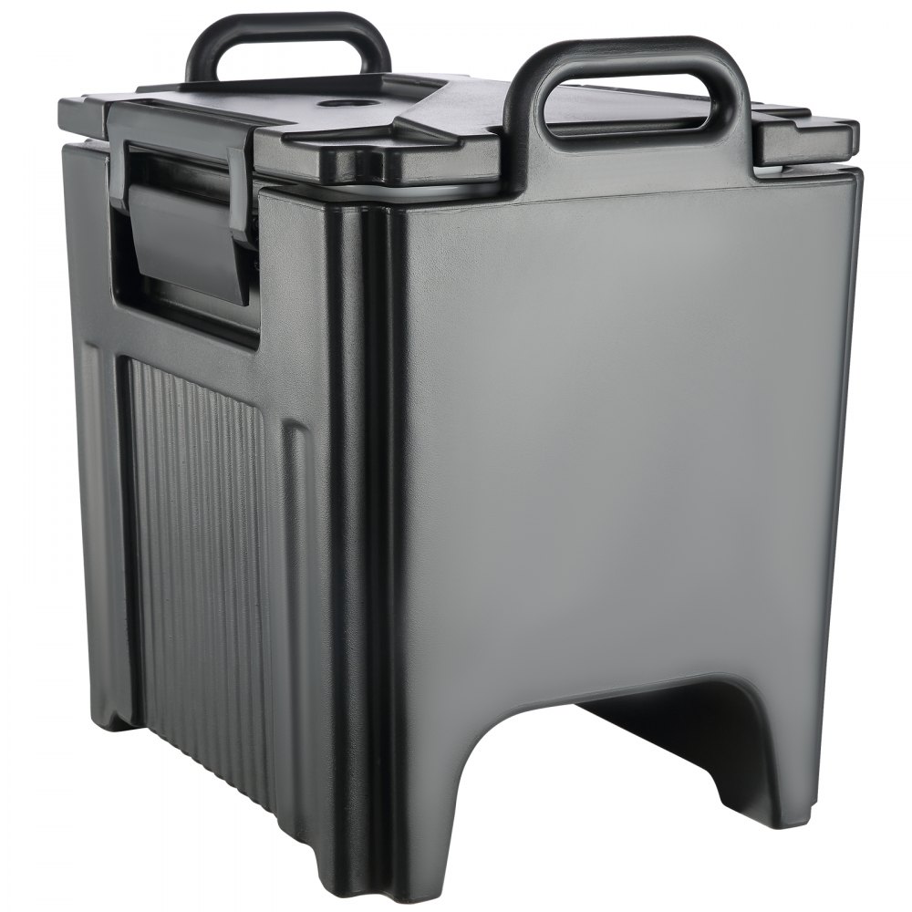 VEVOR Dispensador de Bebidas Aislado Dispensador de Agua Fría y Caliente No Eléctrico 37,6 L Almacenamiento de Alimentos de Acero Inoxidable Contenedor Aislado con Grifo Portátil para Camping Catering