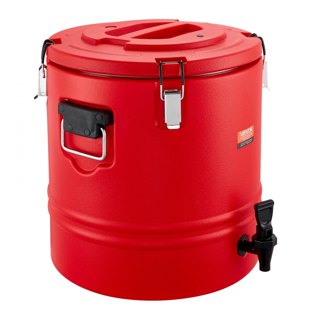 VEVOR Dispensador de Bebidas Térmico 30,3 L con Grifo, Jarra Térmica de Acero Inoxidable 304 para Bebidas Frías y Calientes, Ideal para Té, Café, Restaurantes y Exteriores, 425 x 425 x 400 mm