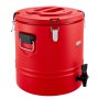 VEVOR Dispensador de Bebidas Térmico 30,3 L con Grifo, Jarra Térmica de Acero Inoxidable 304 para Bebidas Frías y Calientes, Ideal para Té, Café, Restaurantes y Exteriores, 425 x 425 x 400 mm