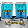 VEVOR Máquina de Dispensador de Bebida 24 L, Máquina de Bebidas Frío con Tanques 12 L * 2, Máquina de Dispensador de Jugo 150 W, Máquina de Bebidas Frías de Acero Inoxidable Temperatura 5-12℃